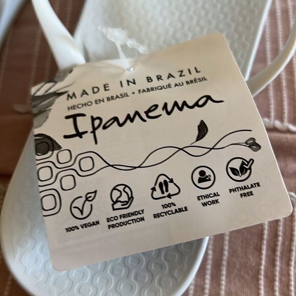 NWT IPANEMA Ana white flip flop 11 - Picture 5 of 7